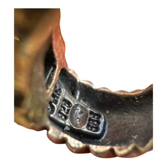 David Yurman Diamond, Gold & Silver Earrings - Picture 6 of 8